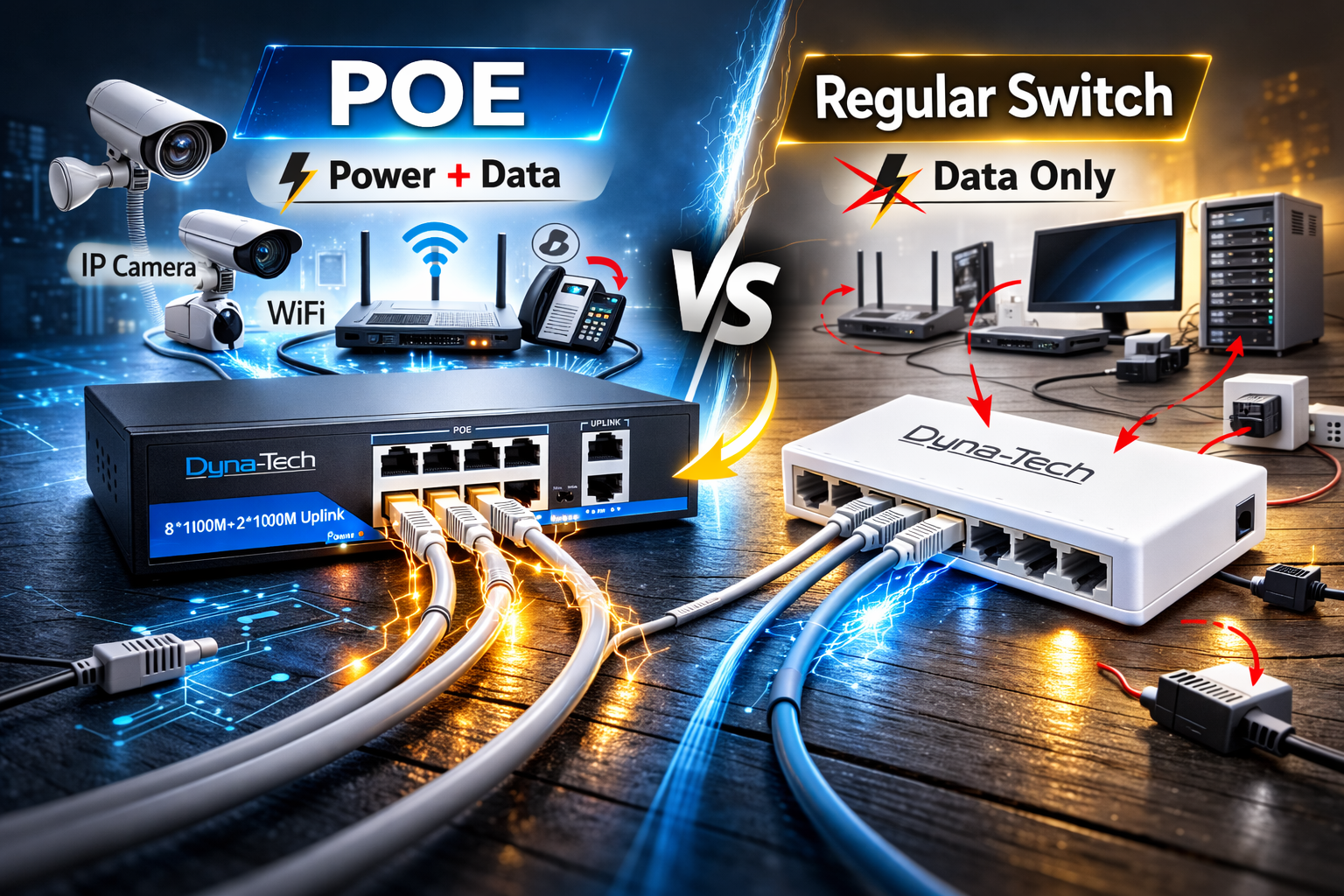تفاوت سوئیچ POE با سوئیچ معمولی